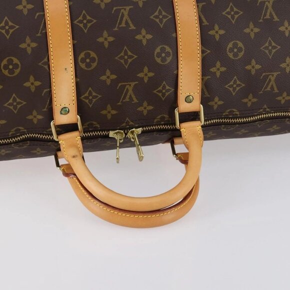 LOUIS VUITTON Monogram Keepall 55 Boston Bag M41424 LV Auth 143130V - Picture 8 of 16